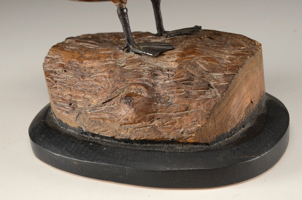 Marjorie Jebavy Wooden Brant Goose Sculpture