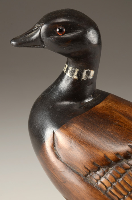 Marjorie Jebavy Wooden Brant Goose Sculpture