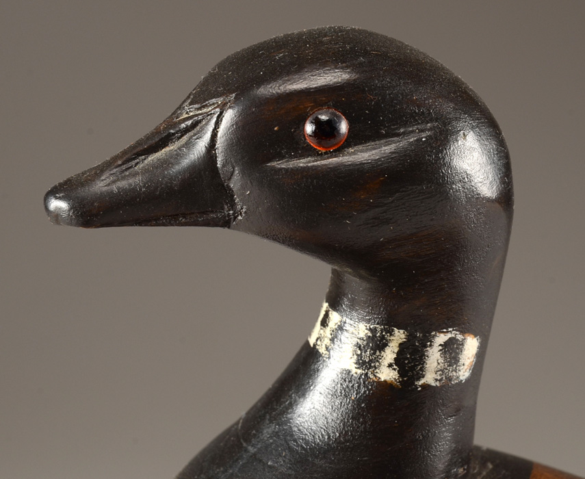 Marjorie Jebavy Wooden Brant Goose Sculpture