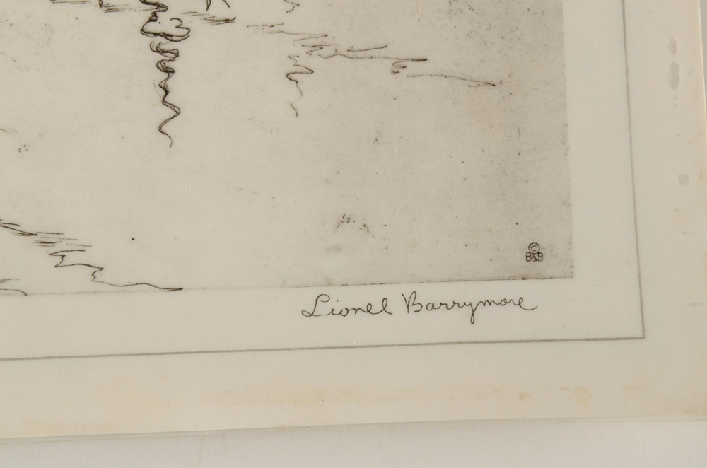 Grouping of Three Placemats By Lionel Barrymore