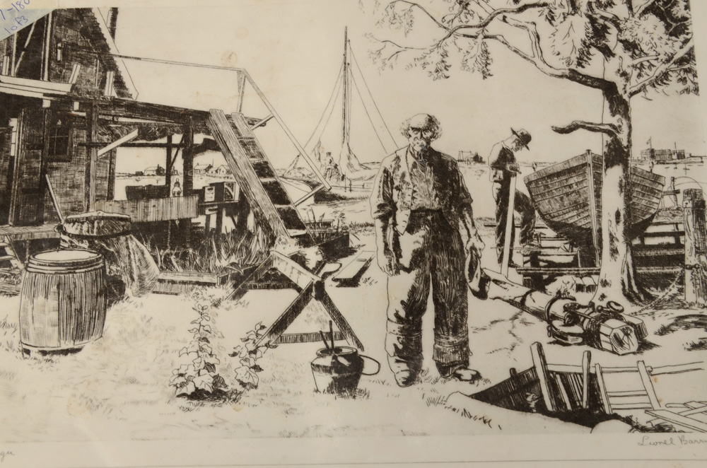 Grouping of Three Placemats By Lionel Barrymore