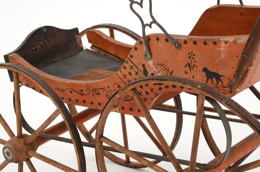 Antique Doll Push Carriage