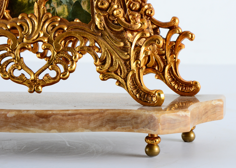 French Rococo Style Mantel Clock