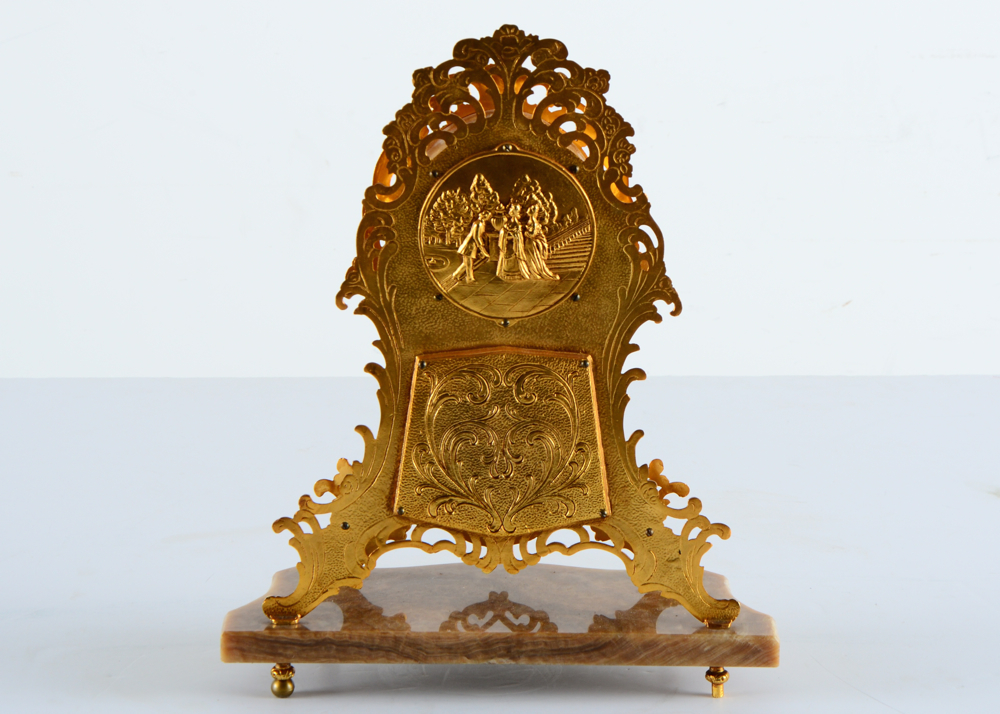 French Rococo Style Mantel Clock