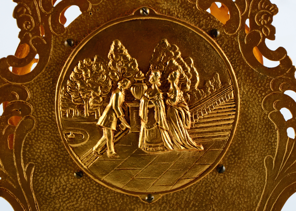 French Rococo Style Mantel Clock