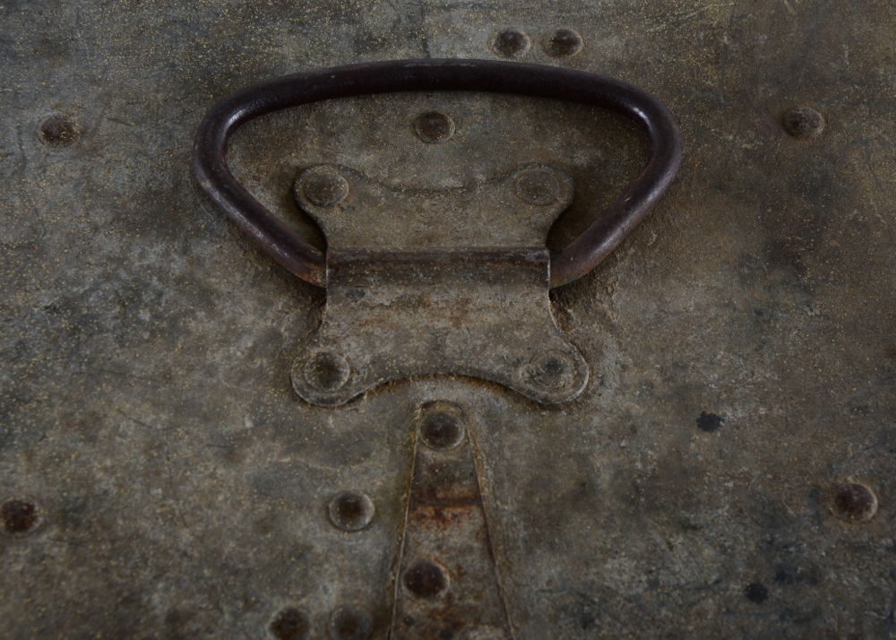 WWII Bussey Galvanized Metal Military Tool Chest