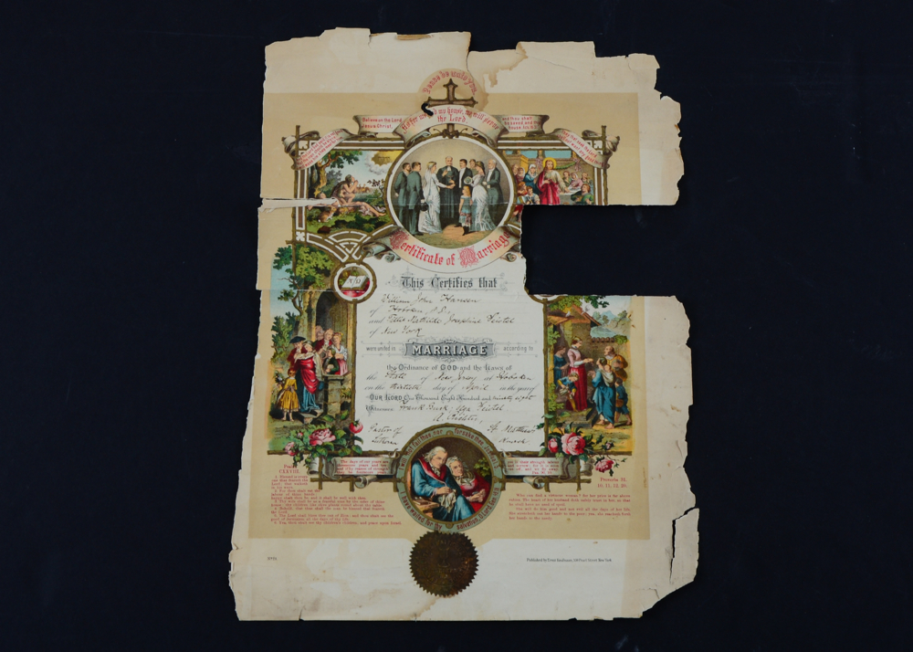 Pair of Antique Certificates