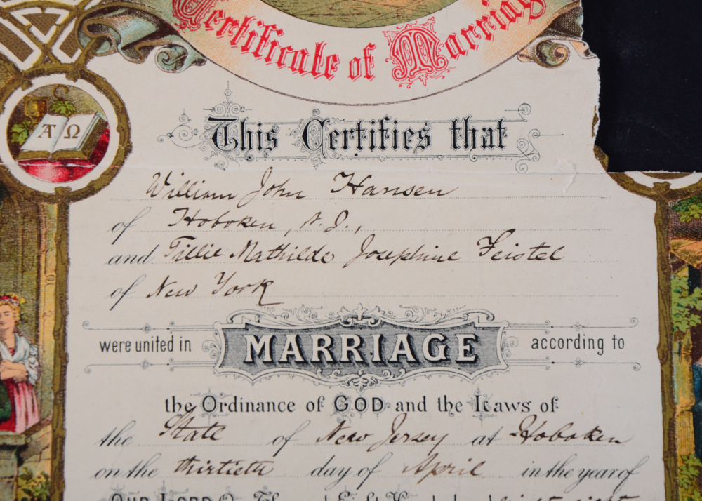 Pair of Antique Certificates