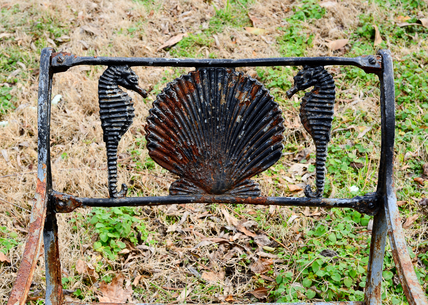 1940s Hollywood Regency Cast Aluminum Patio Chairs by Molla