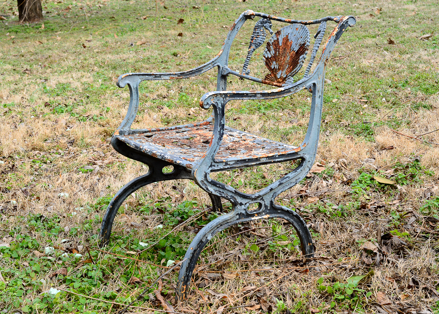 1940s Hollywood Regency Cast Aluminum Patio Chairs by Molla