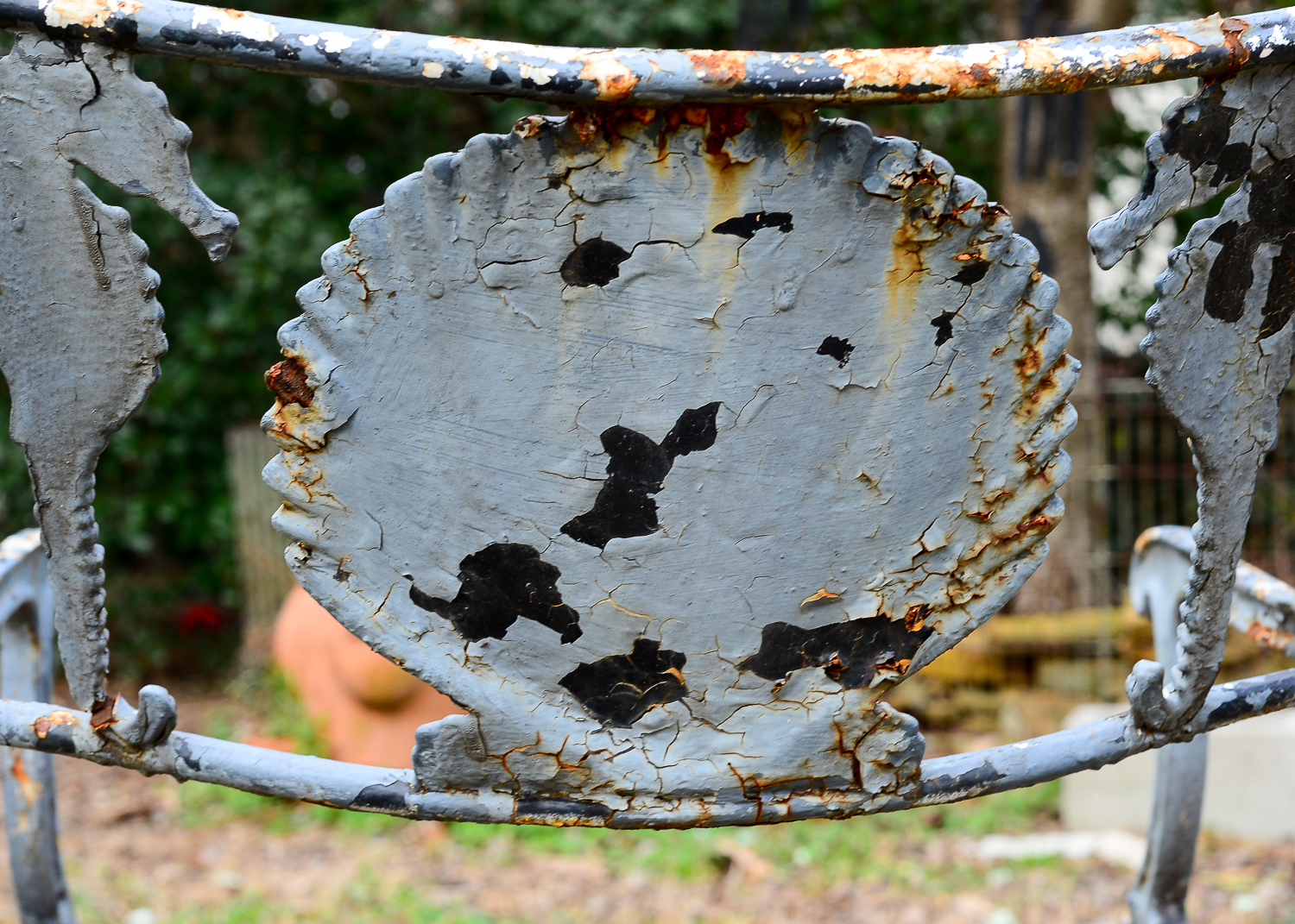 1940s Hollywood Regency Cast Aluminum Patio Chairs by Molla