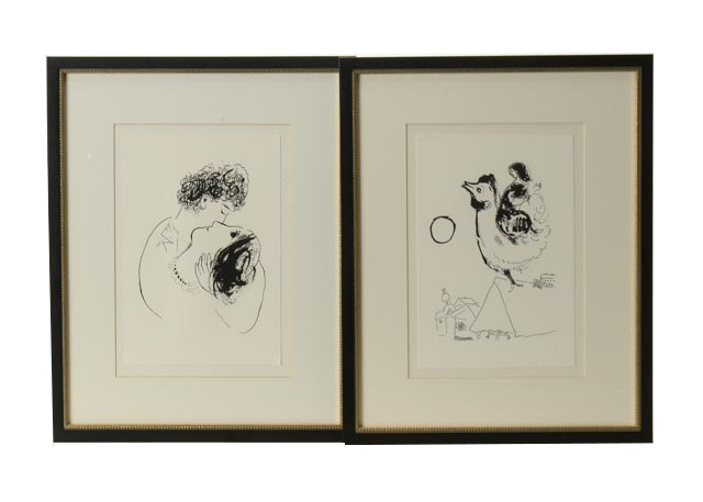 Pair of Serigraphs after Marc Chagall