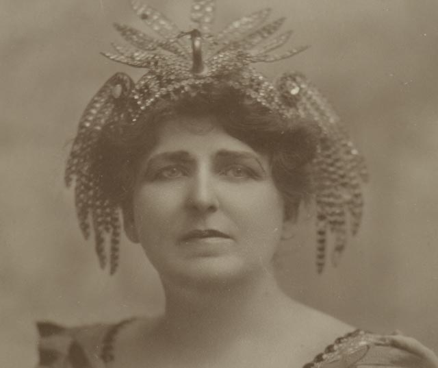 Vintage Black-and-White Photograph of Actress