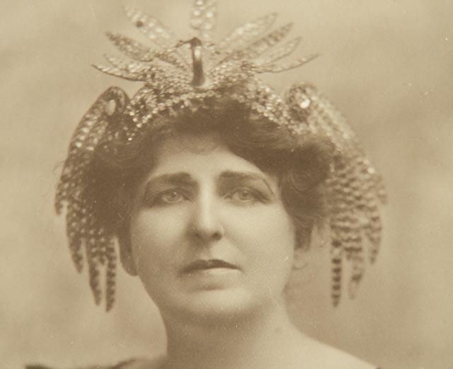 Vintage Black-and-White Photograph of Actress