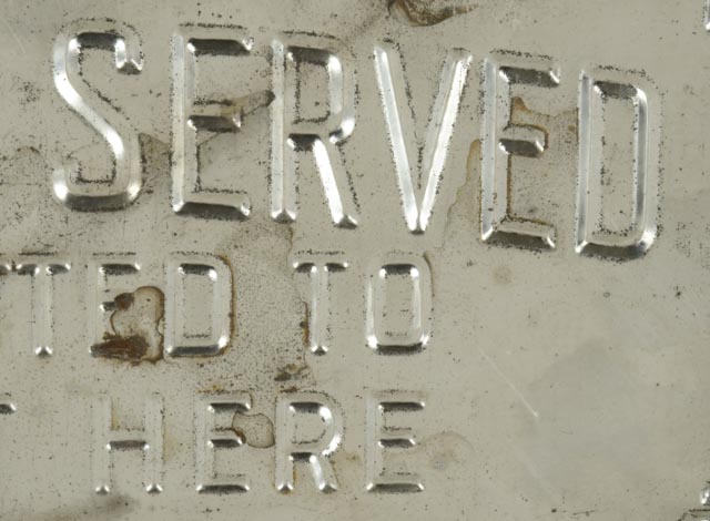 Antique Metal Bar Sign