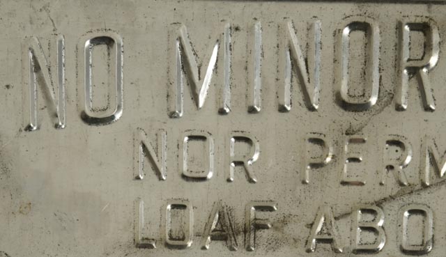 Antique Metal Bar Sign