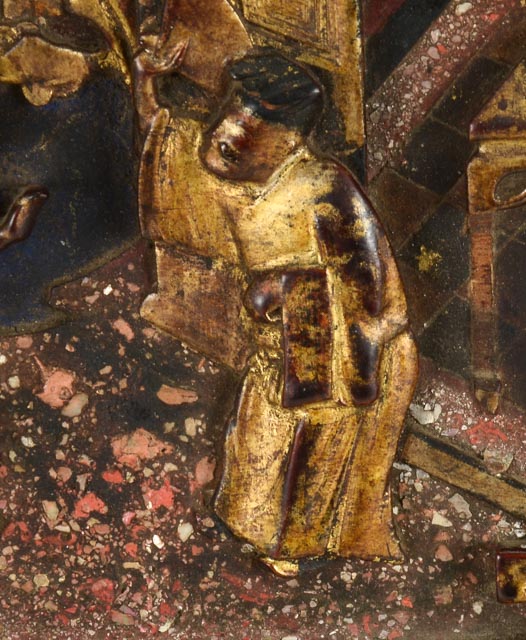 Antique Chinese Carved Wooden Plaque