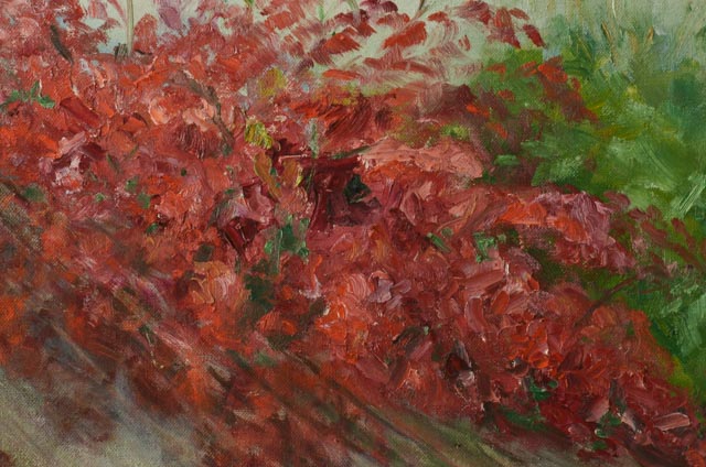 Dora McCollister Oil on Board "Royal Palm Gardens"