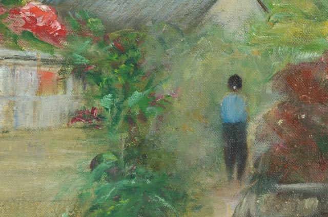 Dora McCollister Oil on Board "Royal Palm Gardens"