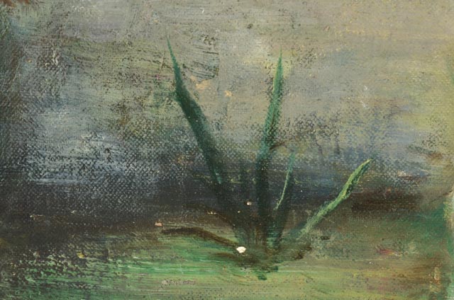 Dora McCollister Oil on Board "Royal Palm Gardens"