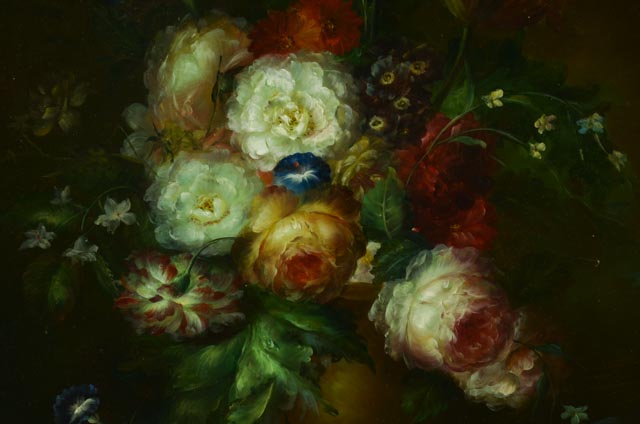 Oil on Board Dutch-Style Floral Still Life