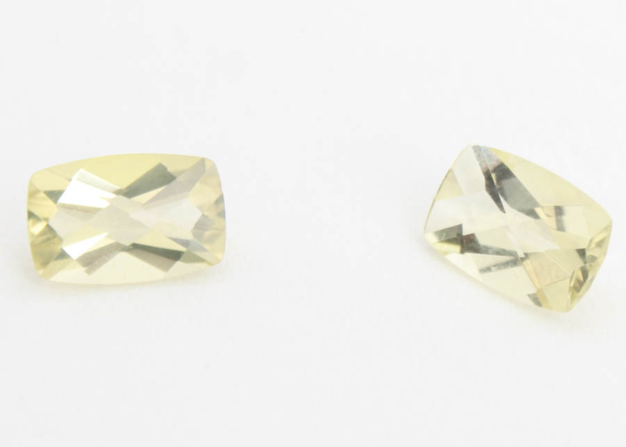 Pair of Citrine Quartz Stone