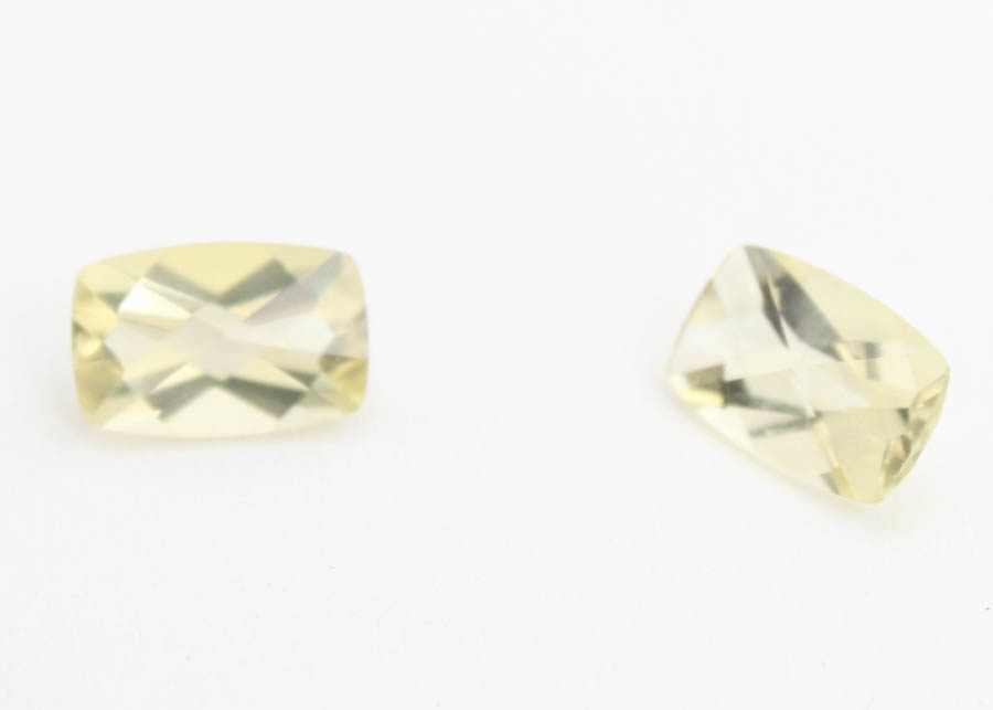 Pair of Citrine Quartz Stone