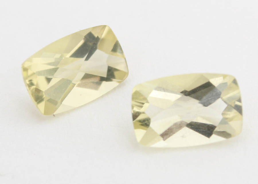 Pair of Citrine Quartz Stone