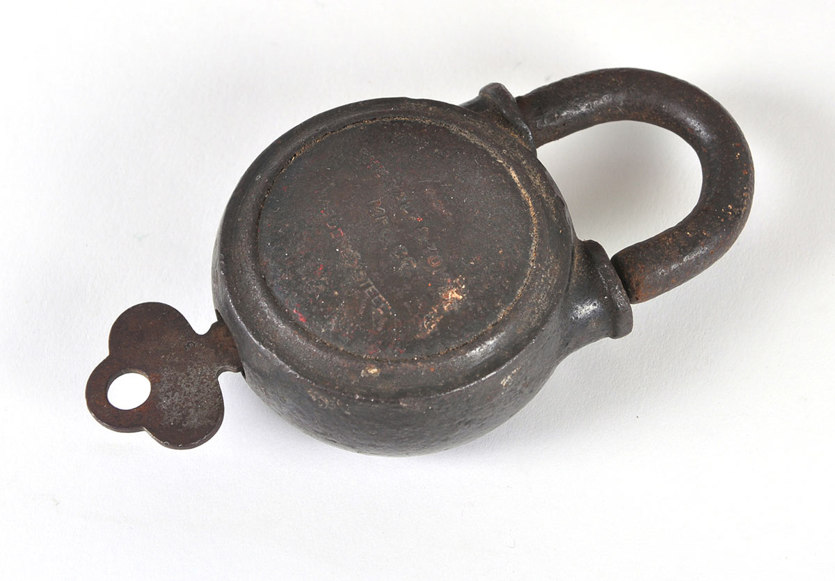 Painted Wood Shoe Shine Box and Small Items