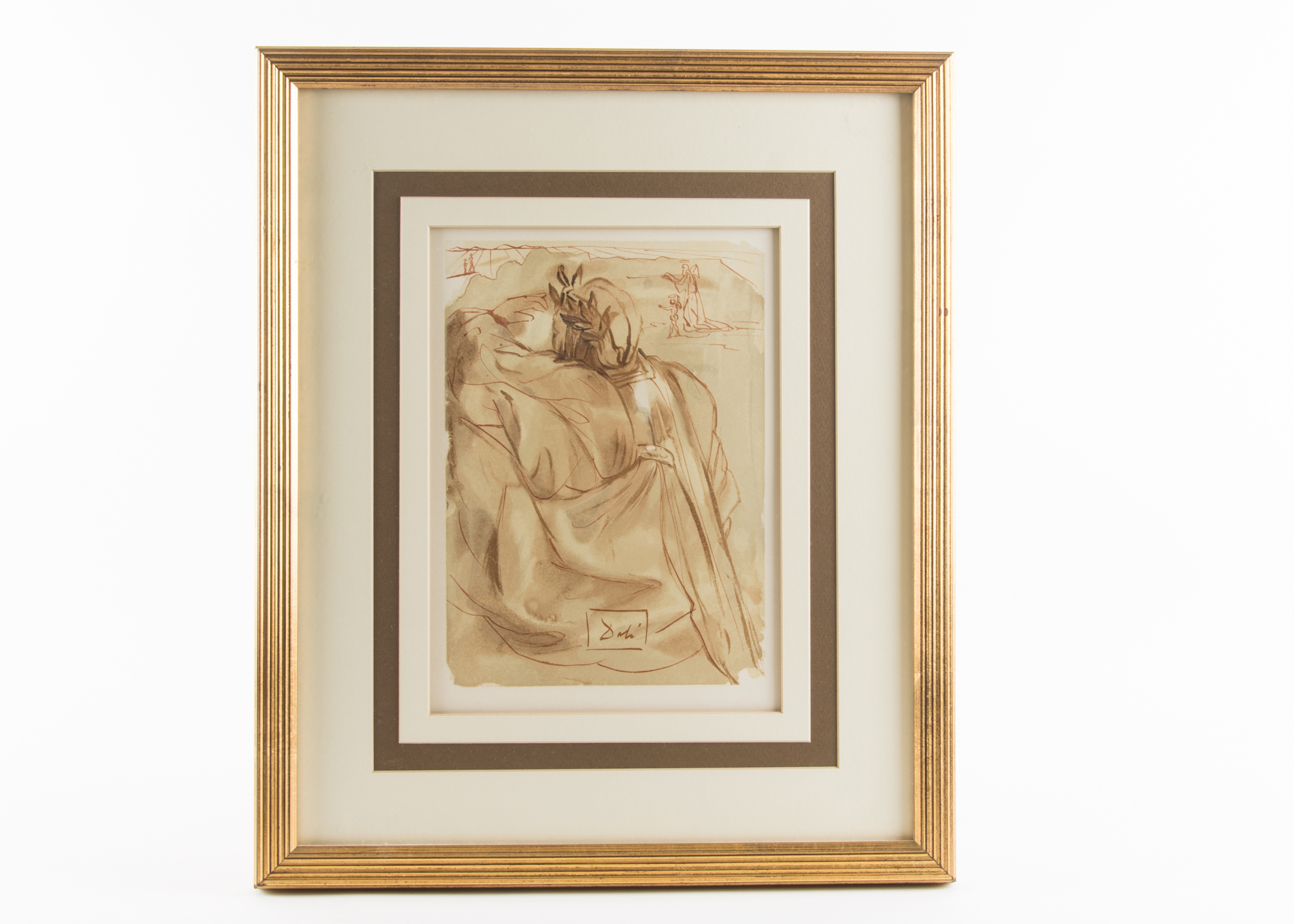 Salvador Dali Wood Engraving on Rives Paper