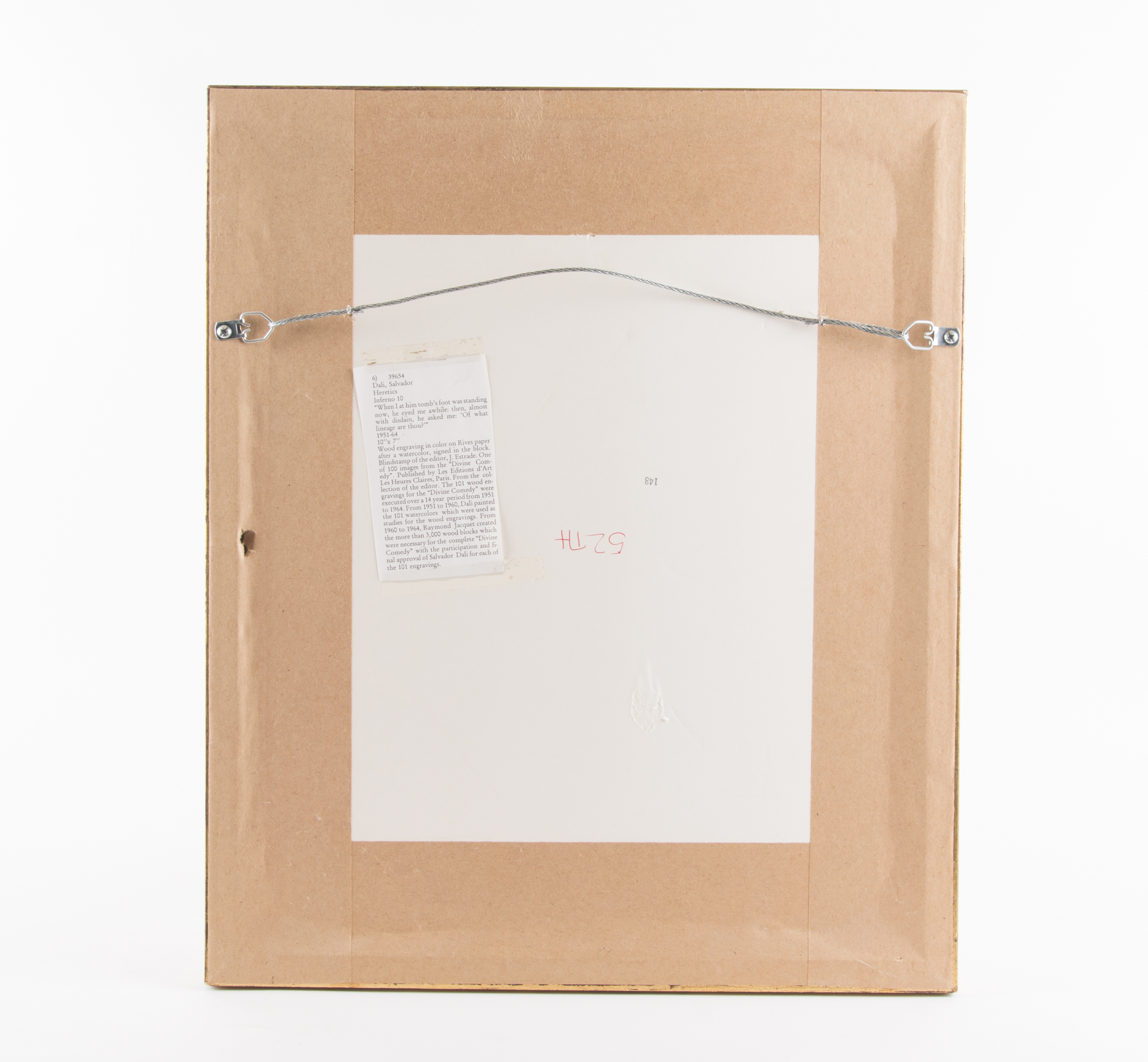 Salvador Dali Wood Engraving on Rives Paper