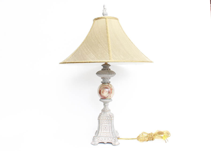 Concrete and Geode Lamp