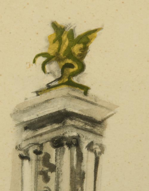 Pair of Janicotte Hand-Colored Stone Lithographs of Paris