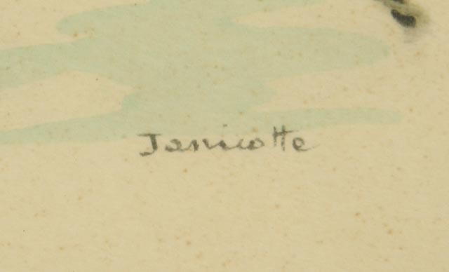 Pair of Janicotte Hand-Colored Stone Lithographs of Paris