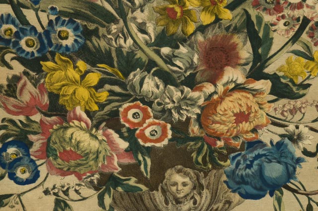 Robert Furber "12 Months of Flowers" Hand-Colored Lithograph