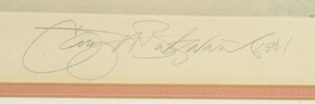 Gary Alan Bukovnik Aquatint Etching "Fresia in a Red Vase"