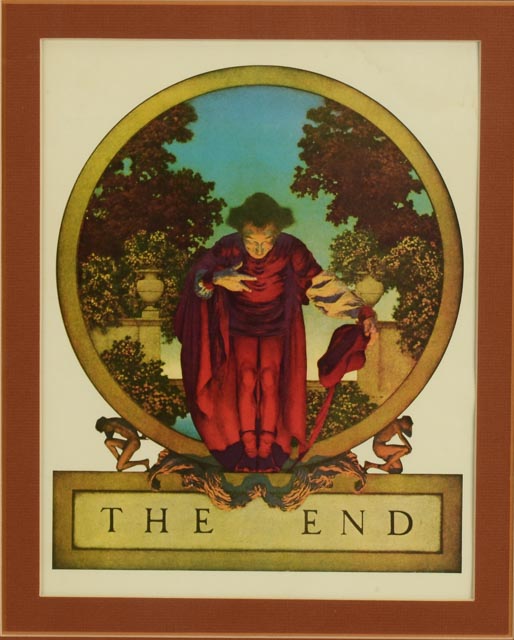 Maxfield Parrish "The End" Photo Offset Lithograph