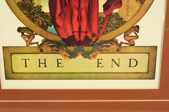 Maxfield Parrish "The End" Photo Offset Lithograph