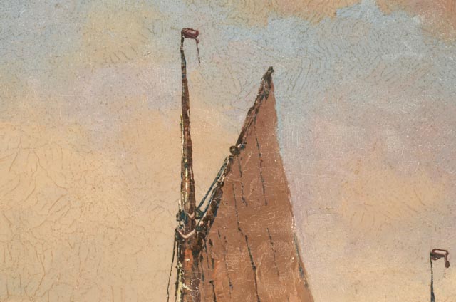 Franz Ambrasath Original Oil on Canvas Seascape