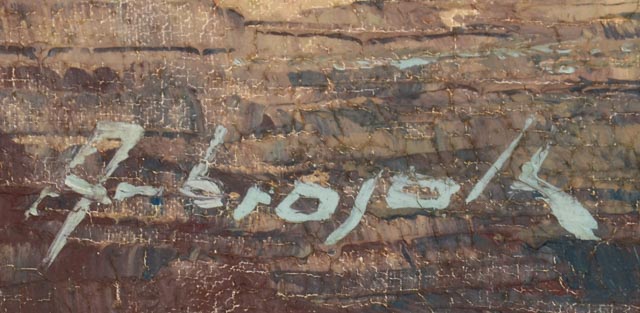 Franz Ambrasath Original Oil on Canvas Seascape