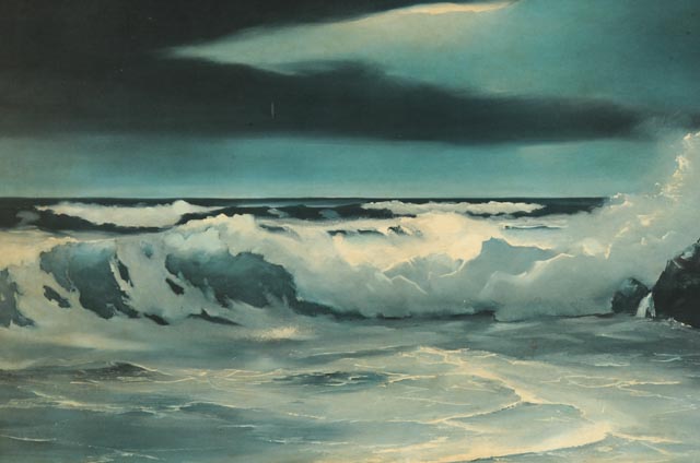 Clair Weidenaar Offset Lithograph on Board Seascape