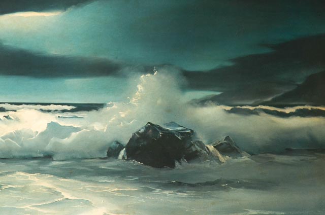 Clair Weidenaar Offset Lithograph on Board Seascape