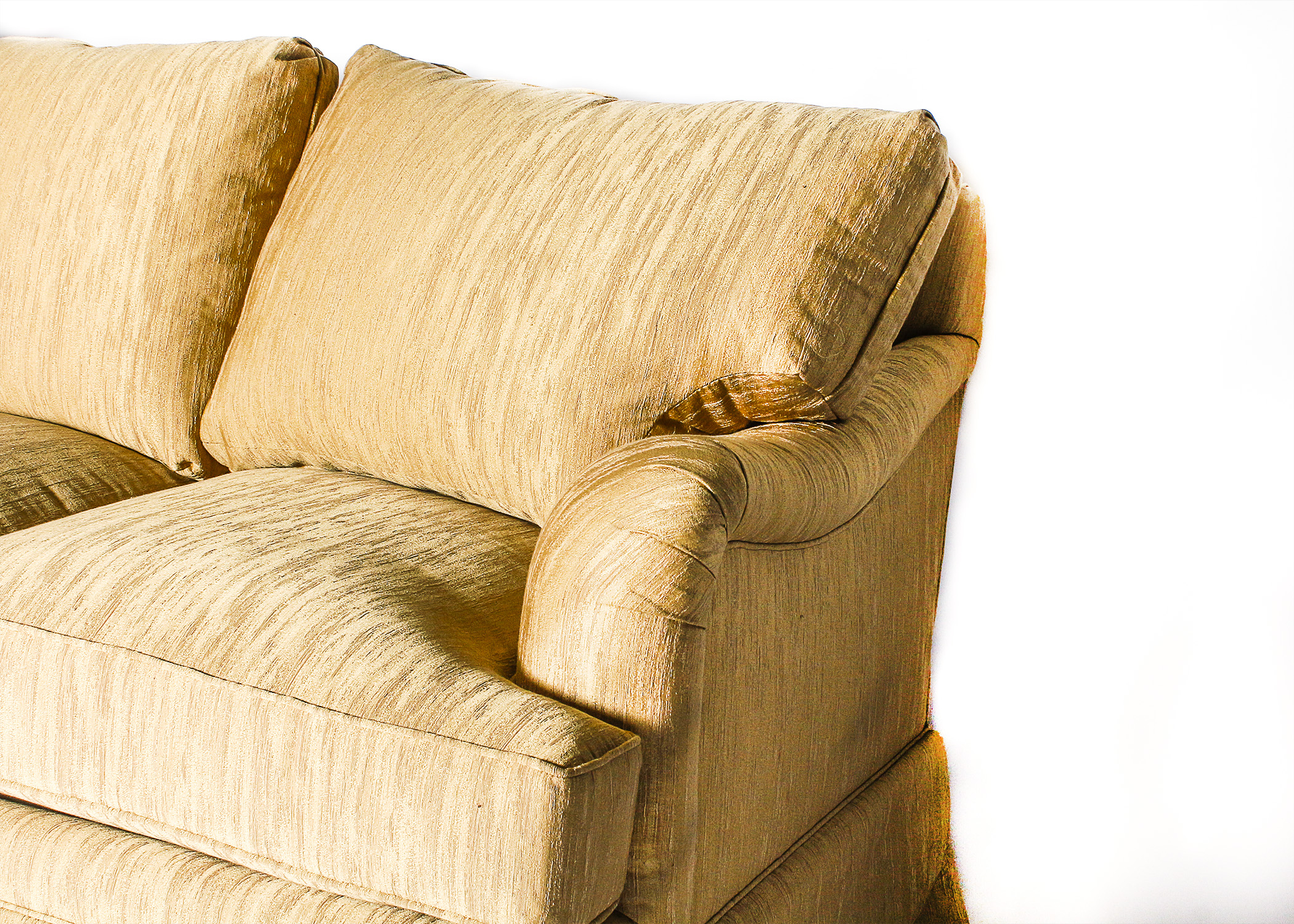 Henredon Gold Colored Sofa from Fireside Collection
