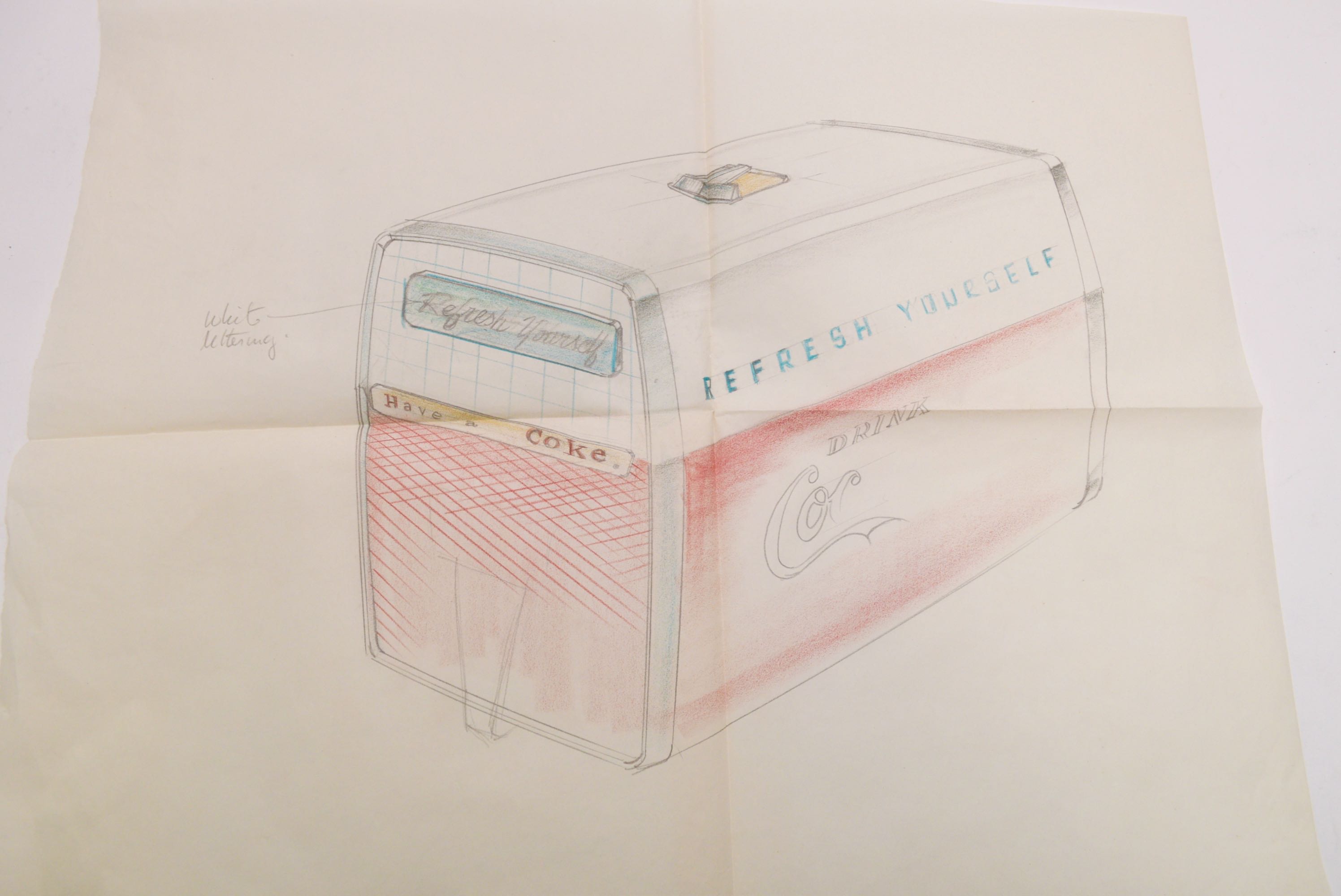 Coca-Cola Art Collection with Original Ribbon Sketches