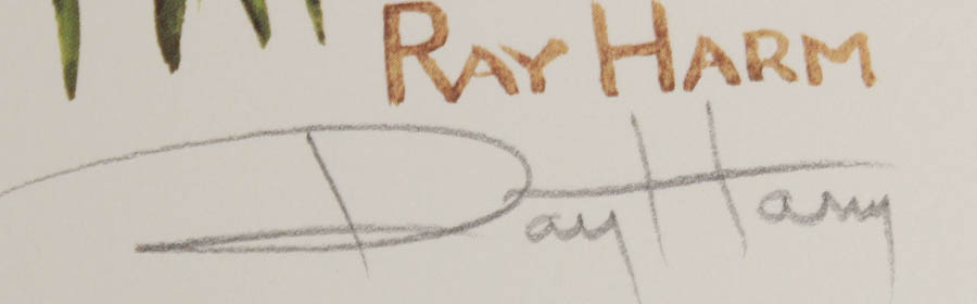 Quintet of Signed Ray Harm Prints