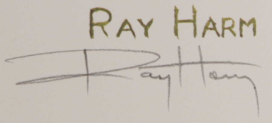 Quintet of Signed Ray Harm Prints