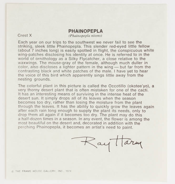 Quintet of Signed Ray Harm Prints