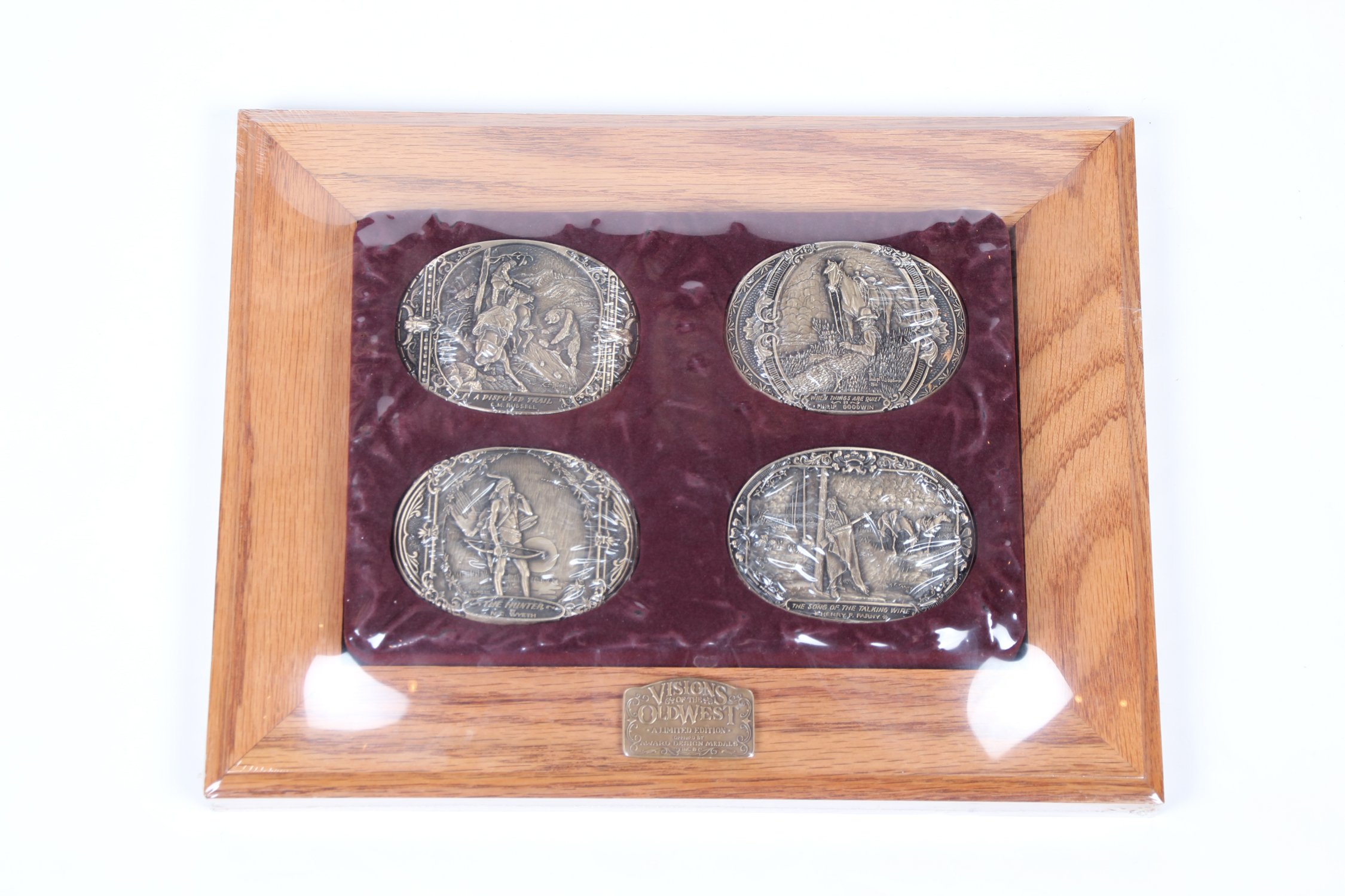 Visions of the Old West Framed Belt Buckles