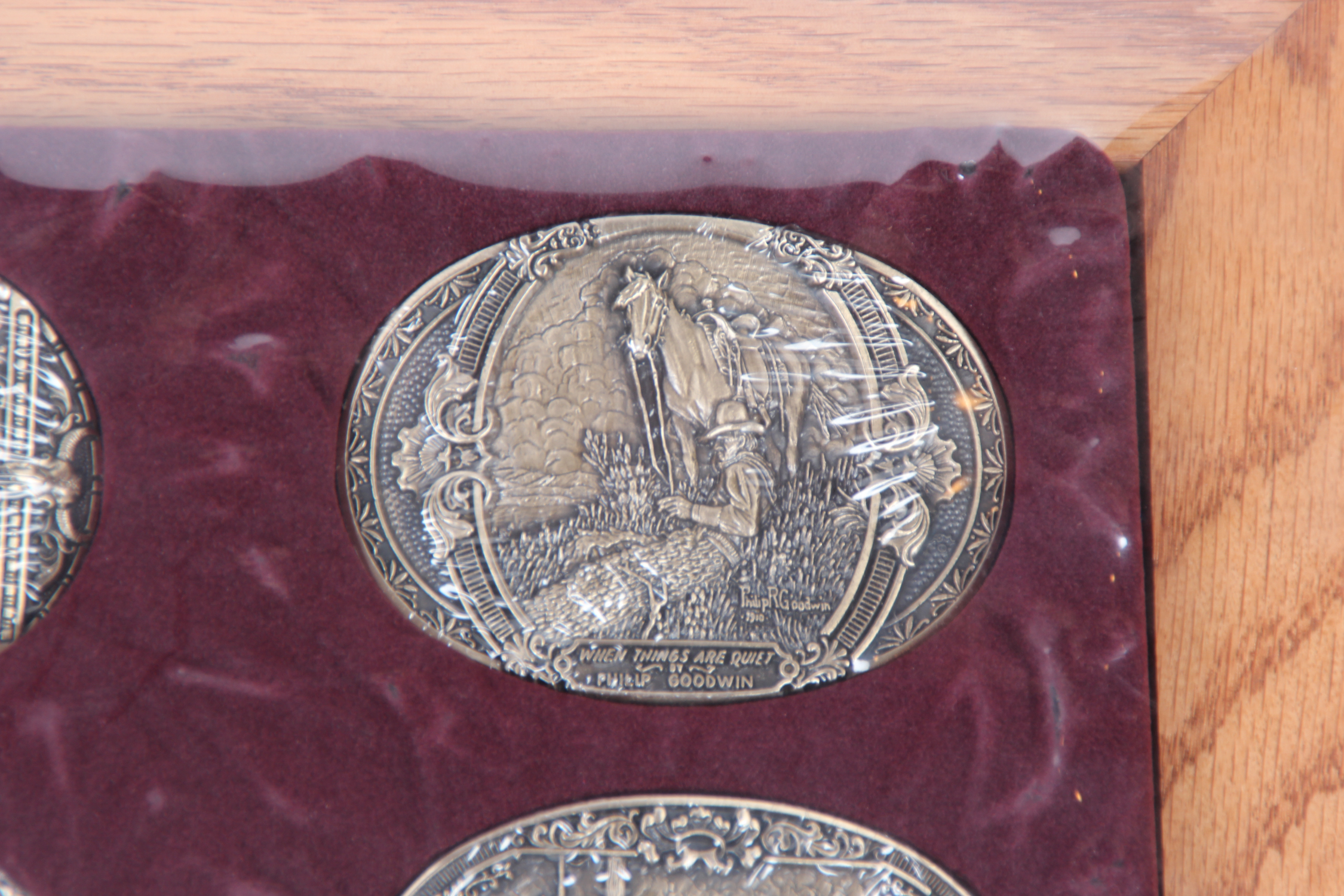 Visions of the Old West Framed Belt Buckles