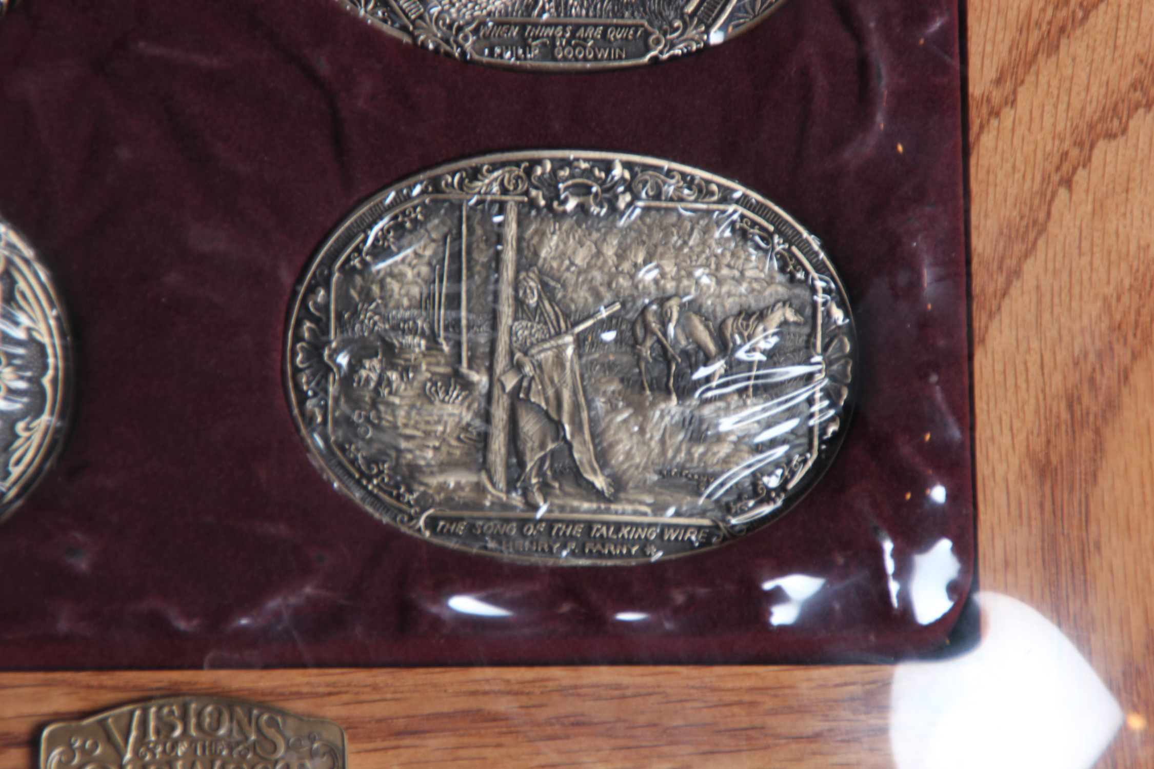 Visions of the Old West Framed Belt Buckles